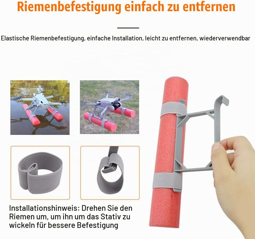 POFET Mini 3/4 Pro Faltbares Wasserfahrwerk Float Erweiterungskit für DJI Mini 3/4 Pro Zubehör