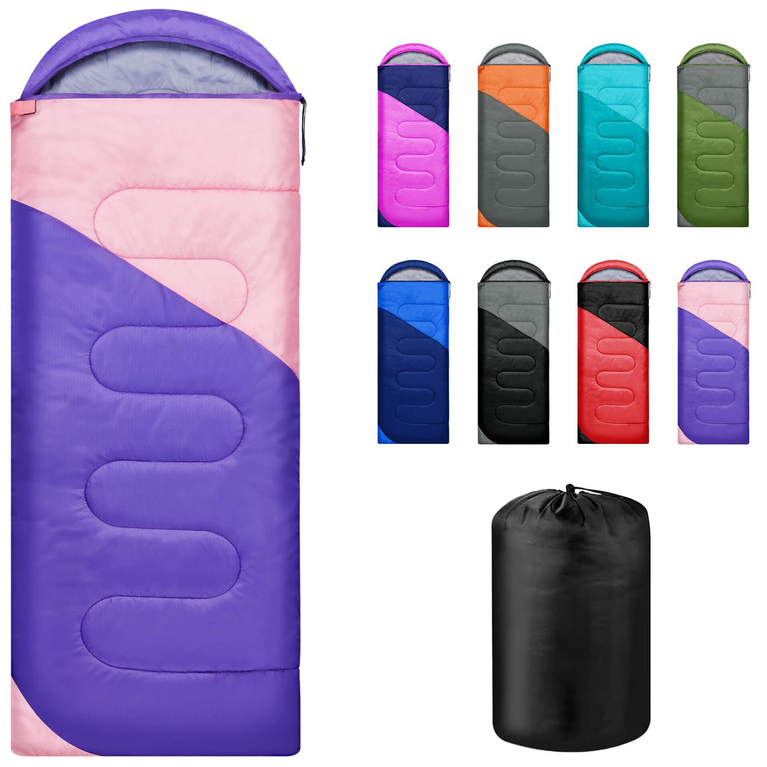 Schlafsack 3-4 Jahreszeiten,Schlafsack Outdoor für Erwachsene und Kinder,Schlafsäcke für Tragbare Re
