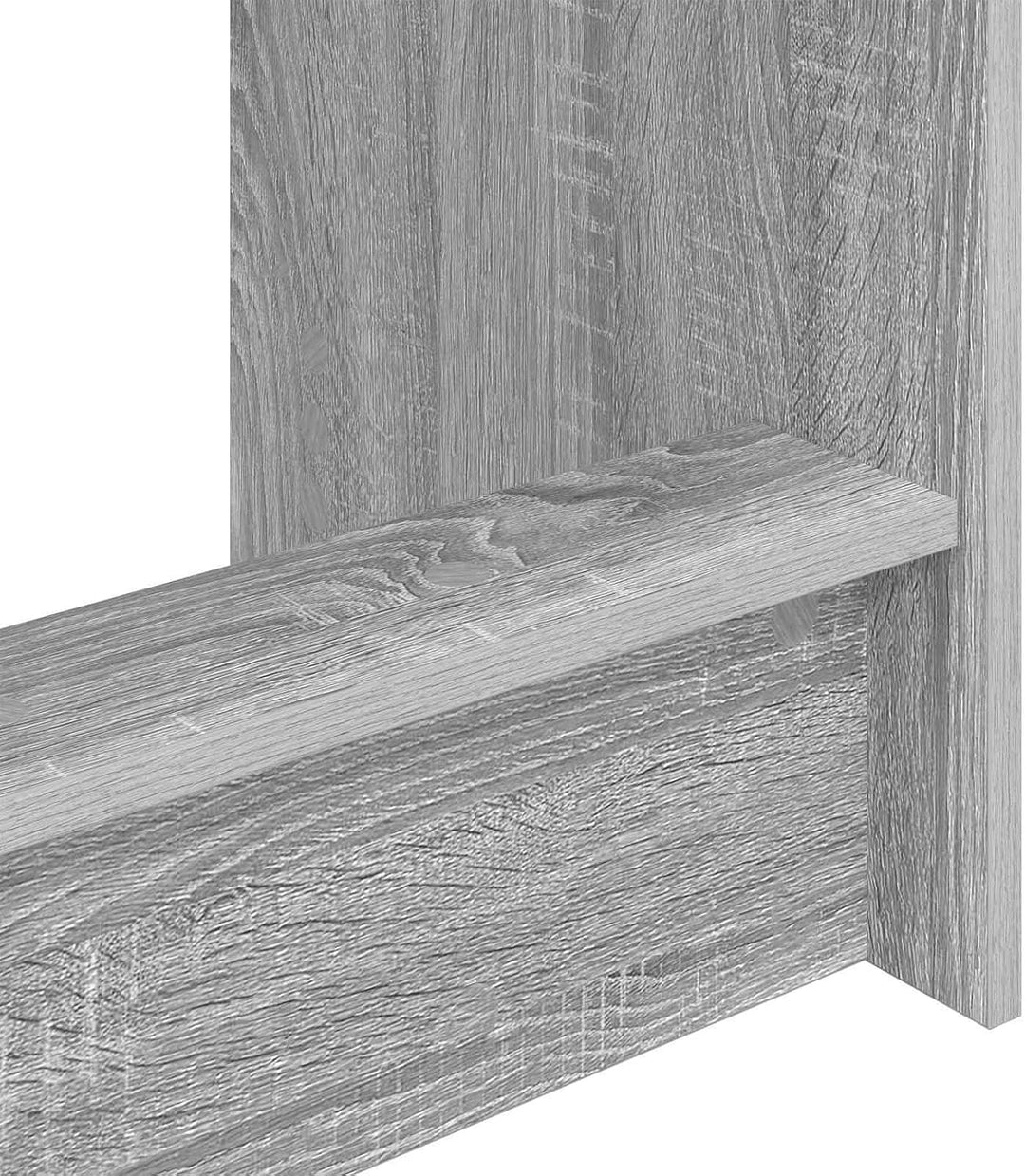 Bett-Schreibtisch Grau Sonoma aus Holzwerkstoff 100 x 45 x 75 cm für Laptop PC im Homeoffice, Arbeit