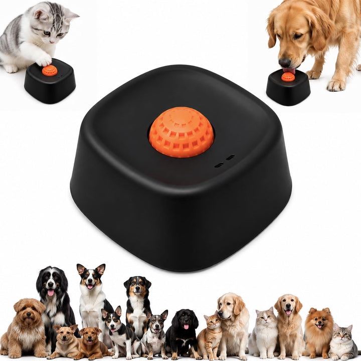 Schleckball Hund Leckspielzeug, Schwarz | Lick Bowl mit Rollball, Interaktives Hundespielzeug, Rutsc