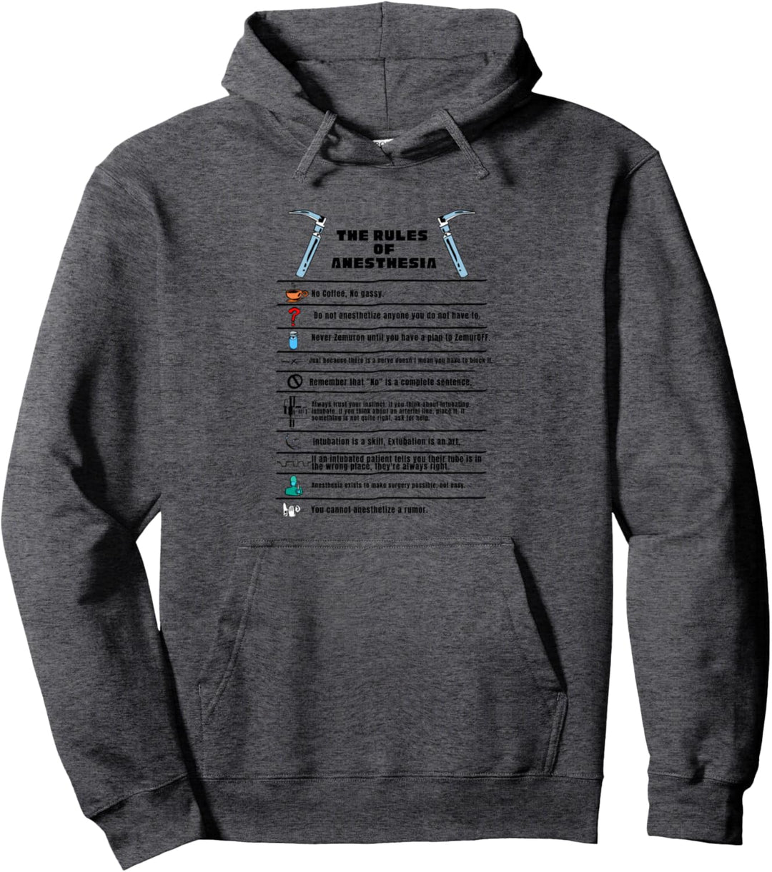 Die Regeln der Anästhesie Pullover Hoodie