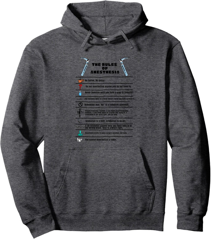 Die Regeln der Anästhesie Pullover Hoodie
