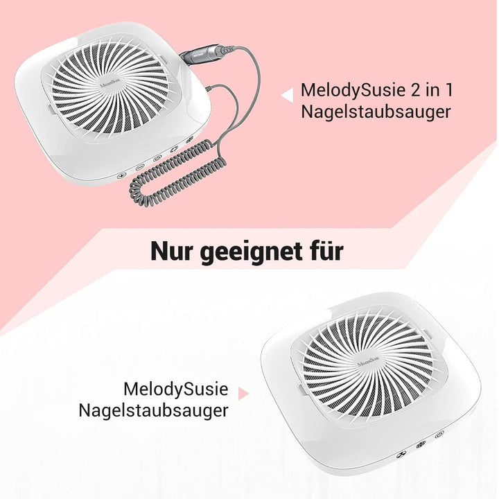 MelodySusie DR-3011/DR-3011A Nagelstaubabsauger Filter, 2 Stück Wiederverwendbar Ersatzfilter Nur fü