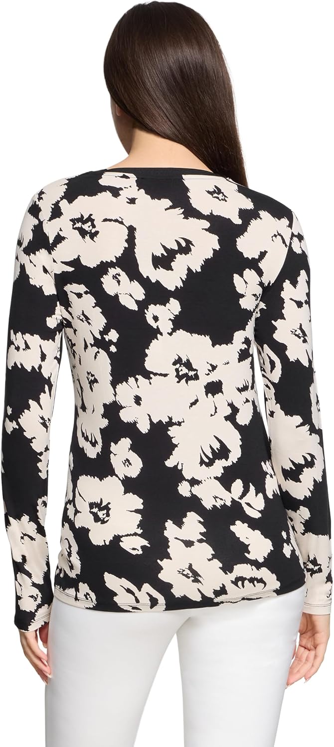 Betty Barclay Damen Rollkragenshirt Langarm 38 Schwarz/Weiss, 38 Schwarz/Weiss