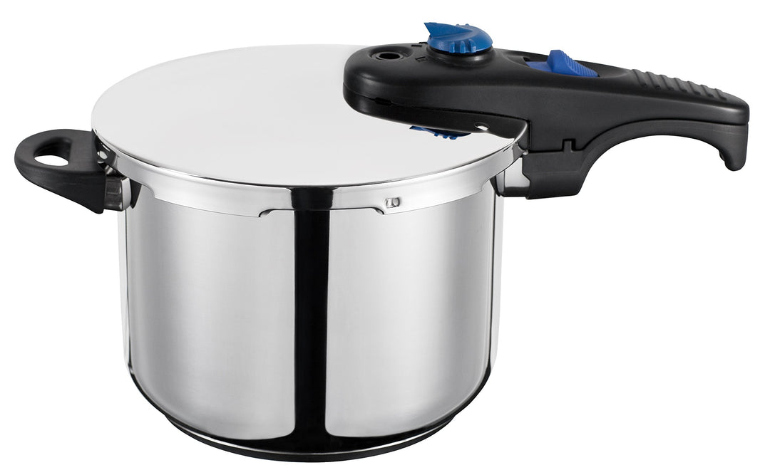 GSW 822305 System Classic Schnellkochtopf mit Einsatz 22cm / Circa 6,0 Liter, Edelstahl, Silber, 43