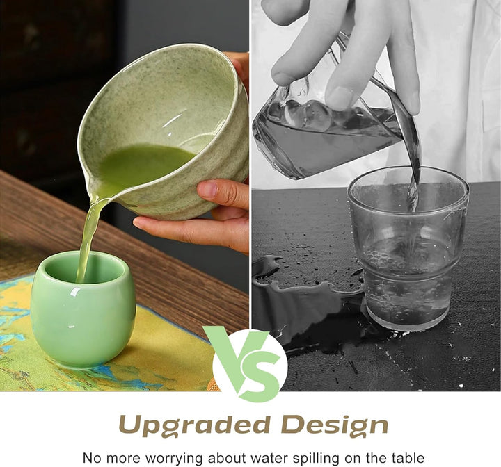 Matcha Set 4-teilig – Japanisches Matcha Tee Set mit Keramik Schale, Bambus Besen, Besenhalter & Cha