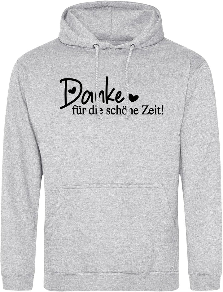 huuraa Unisex Hoodie Danke für die schöne Zeit Herzen Pullover Vegan Grösse S-3XL für alle die Sich
