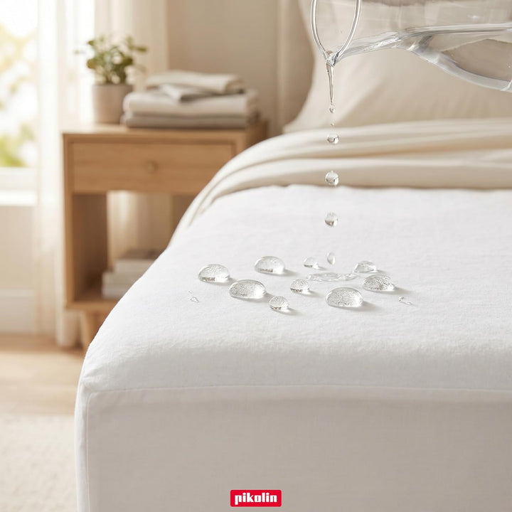 Pikolin Home - Extra weicher Frottee-Matratzenschoner (100 % Baumwolle) mit wasserdichter und atmung