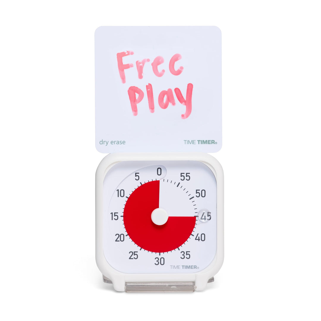Time Timer 7,5 x 7,5 cm visueller Timer – 60 Minuten Leiser Tragbarer Countdown-Timer für Kinder, Le