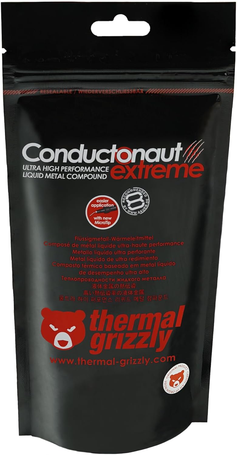 Thermal Grizzly Conductonaut Extreme Flüssigmetall-Wärmeleitpaste - 5 Gramm, 5 Gram