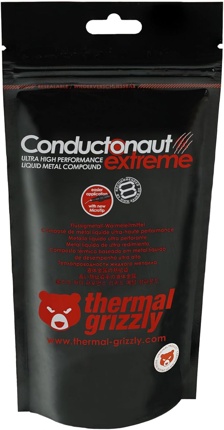 Thermal Grizzly Conductonaut Extreme Flüssigmetall-Wärmeleitpaste - 5 Gramm, 5 Gram