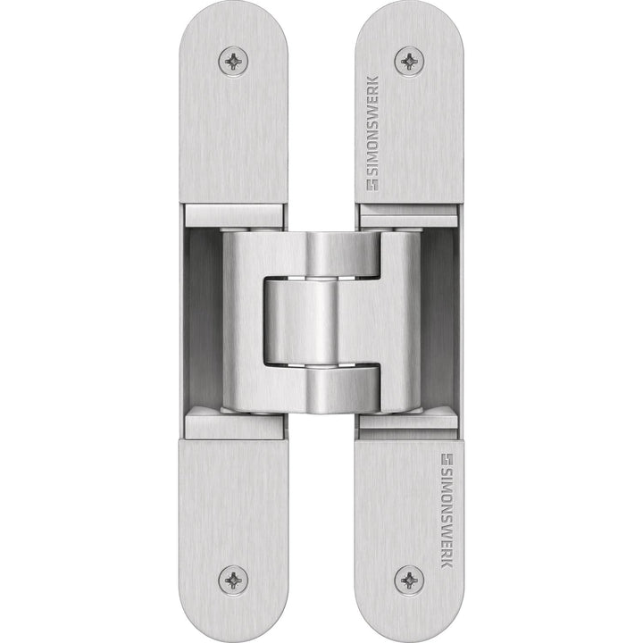 Simonswerk 5 400605 0 12602 Türband TECTUS TE 340 3D, verdeckt f. stumpfe Türen, Edelstahl-Effekt St