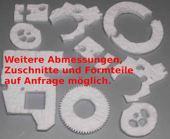 HeWaTherm Keramikfasermatte (Bio-Wolle) 1200°C / 96kg 1000 x 610 x 25,4mm
