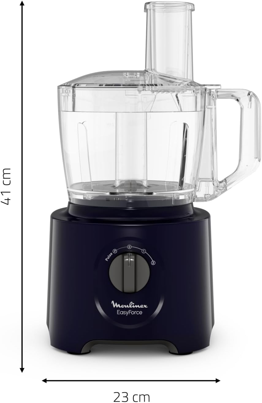 Moulinex Easy Force, Küchenmaschine und Mixer, 4 Zubehörteile, 15 Funktionen, 800 W Leistung, einfac