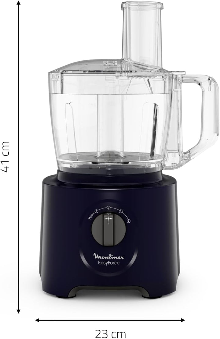 Moulinex Easy Force, Küchenmaschine und Mixer, 4 Zubehörteile, 15 Funktionen, 800 W Leistung, einfac