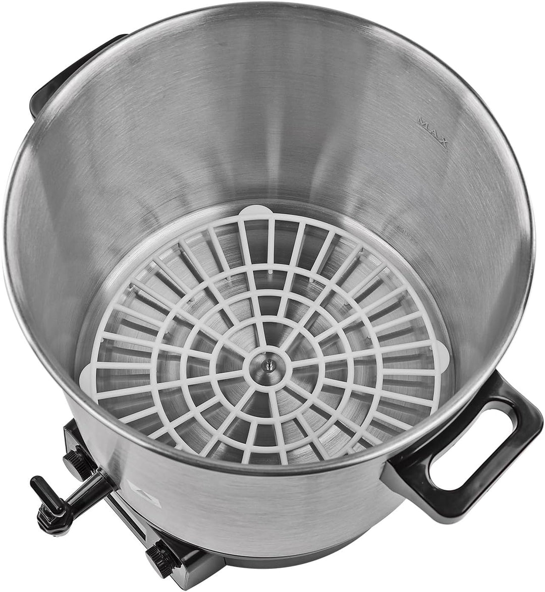 DEMA Edelstahl Einkochtopf DEA2000DX – Einkochautomat, Einkocher, 2000W, 27L, 30–100°C, robust & lan