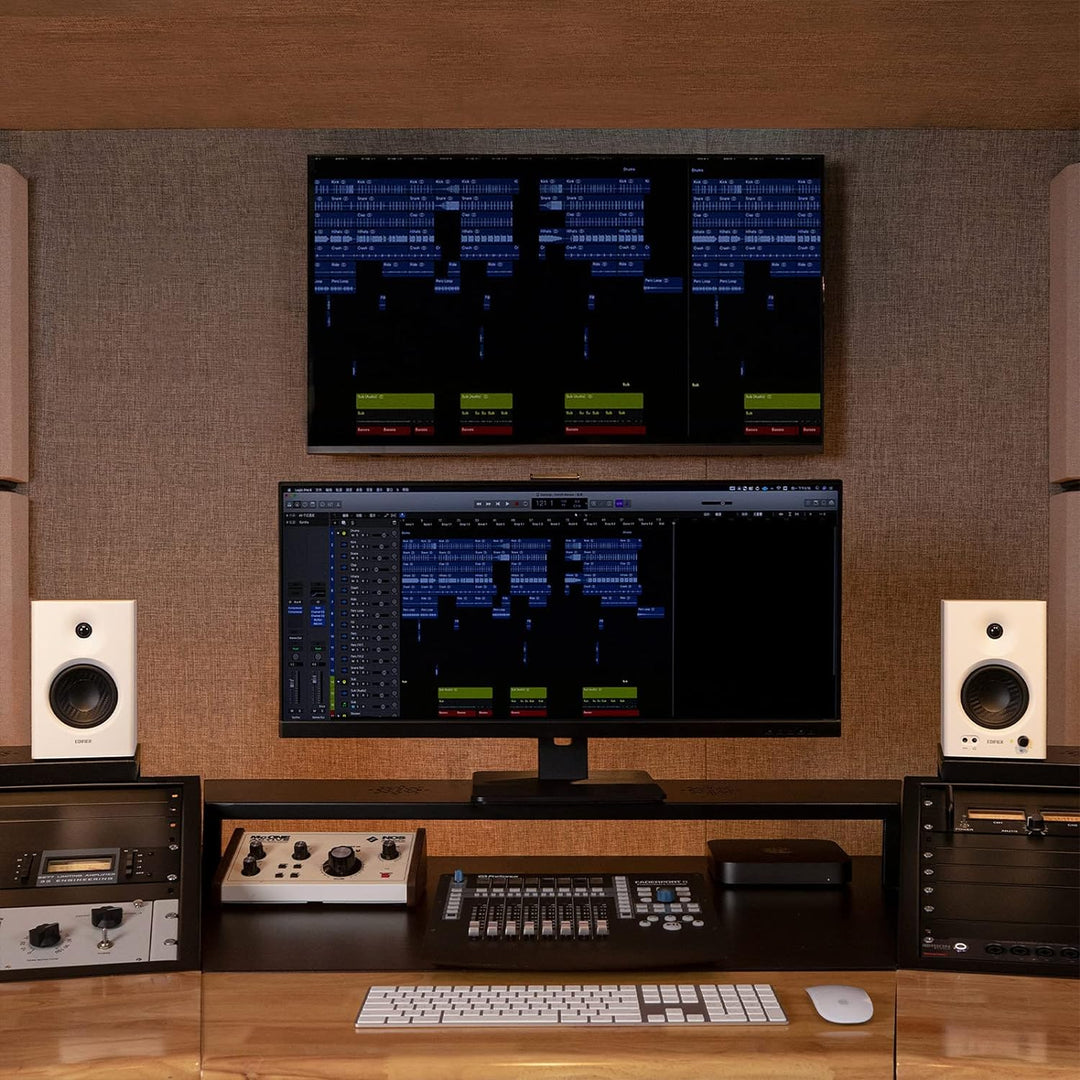 Edifier MR4 kompakte 2.0 Studiomonitore (42 Watt) mit Class-D Verstärker und Zwei wählbaren Klangmod