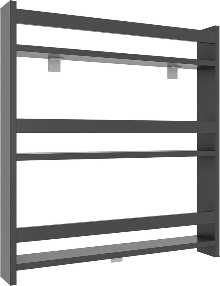 VCM Holzregal hängend | platzsparendes Kinder Regal | Masse: H. 80 x B. 70 x T. 10 cm | Elegantes Re
