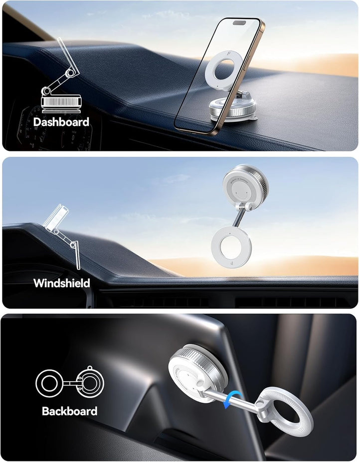 JOYROOM Vakuum Handyhalterung Auto Magsafe–2025 Magsafe Autohalterung [24 XN55 Magneten & Stärkster
