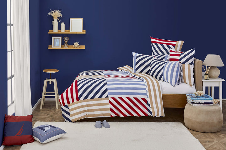 Nautica Home Kai BETTWÄSCHE Set 100% Baumwolle 200X200 + 2X80X80, 200x200