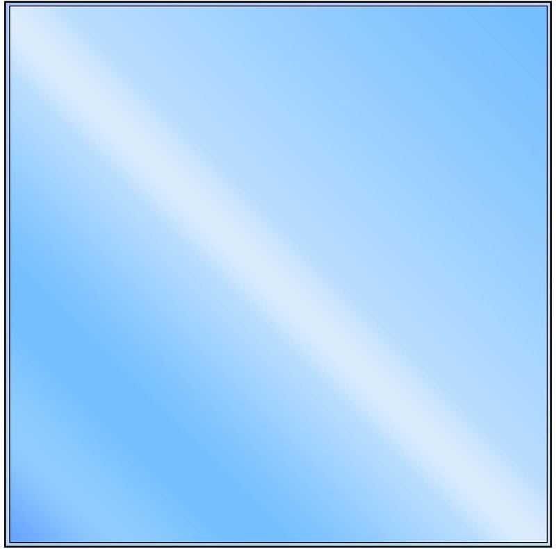 LANZZAS Bodenplatte Quadrat - 1100 x 1100 mm - Glasplatte | Funkenschutzplatte aus Glas Quadrat Glas