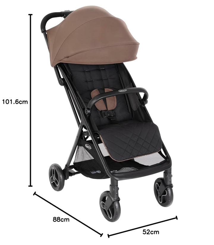 Graco Myavo™ Reisebuggy, ab Geburt bis ca. 4 Jahre (bis 22 kg), leicht, schnell zusammenklappbar, zu