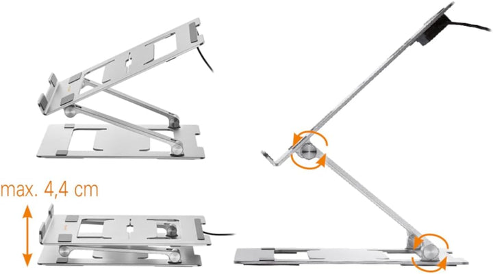 myWall Laptop Ständer HT17L, Ergonomische Laptop-Halterung für den Schreibtisch, Notebook und MacBoo