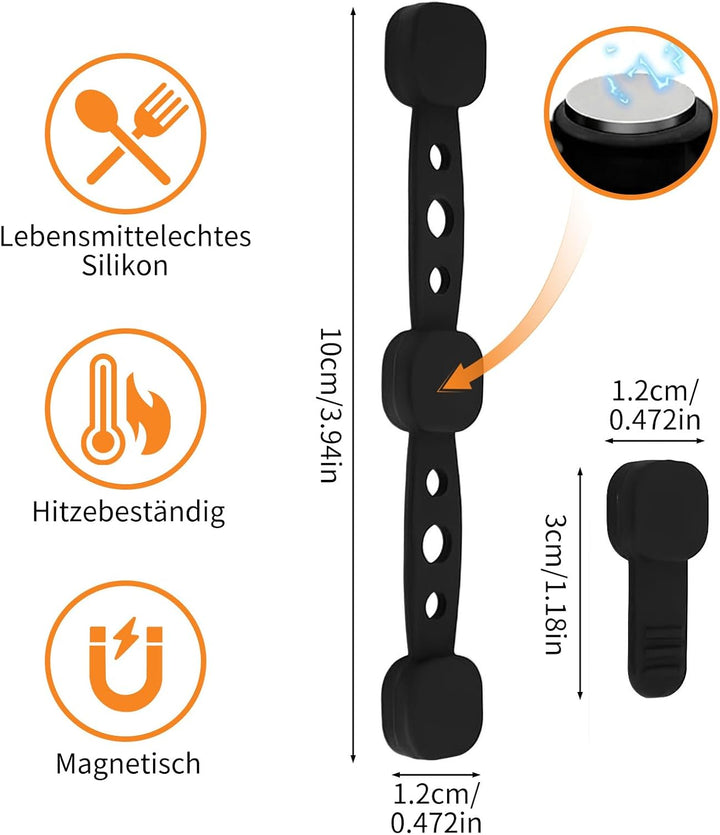 15 Stück Silikon Magnete für Airfryer Backpapier und Magnete für Heissluftfritteuse Hitzebeständig L