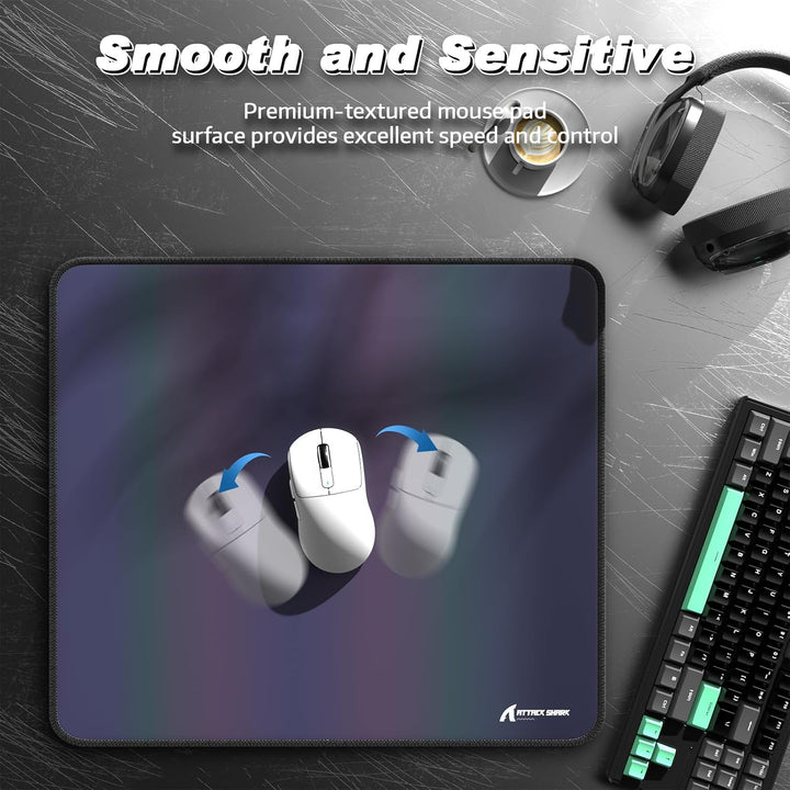 ATTACK SHARK CM03 Esports-Gaming-Mauspad, Grosses Mauspad Mit Wasserabweisender Beschichtung, Stark