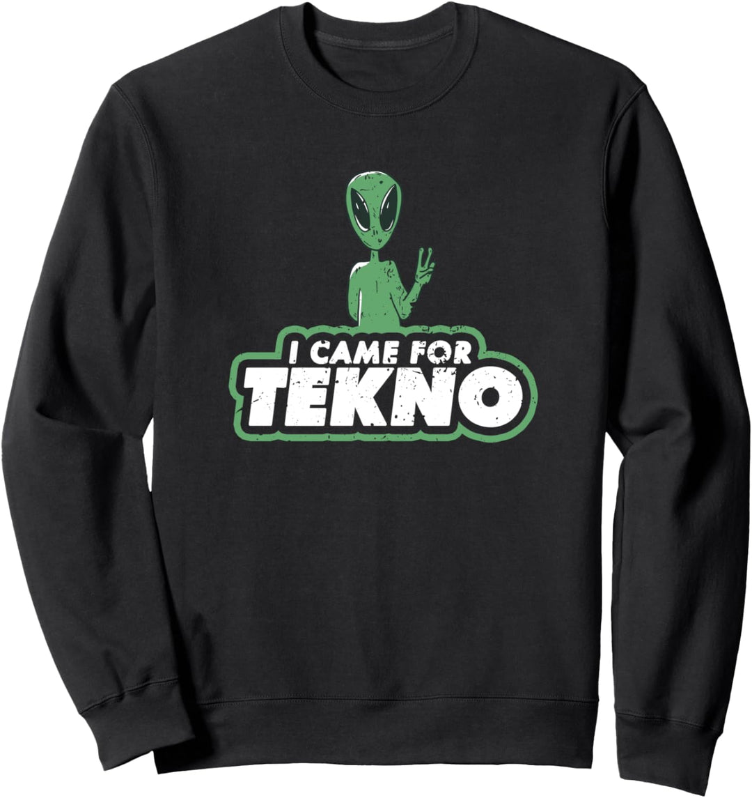 Techno-Alien-Sprüche EDM Raving Sweatshirt