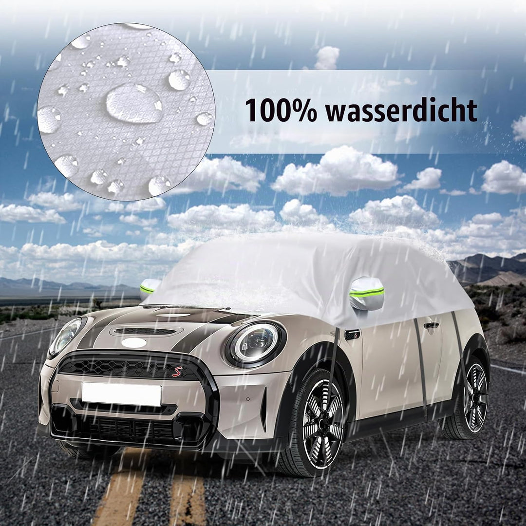 Autoabdeckung Wasserdicht Ersatz für Mini Cooper 3 Door 2000-2024, Sonnenfest Hälfte Autoabdeckung,