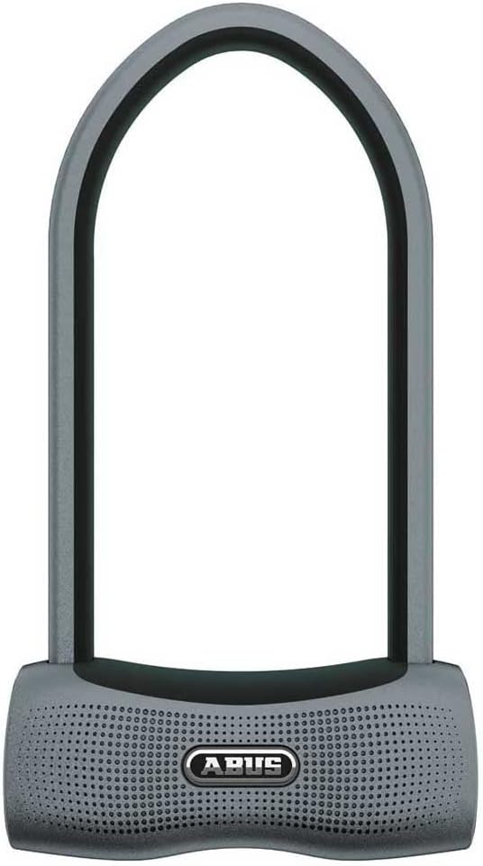 ABUS Bügelschloss 770A SmartX + USKF Halter - Smartes Fahrradschloss mit Bluetooth und Alarm - Bedie
