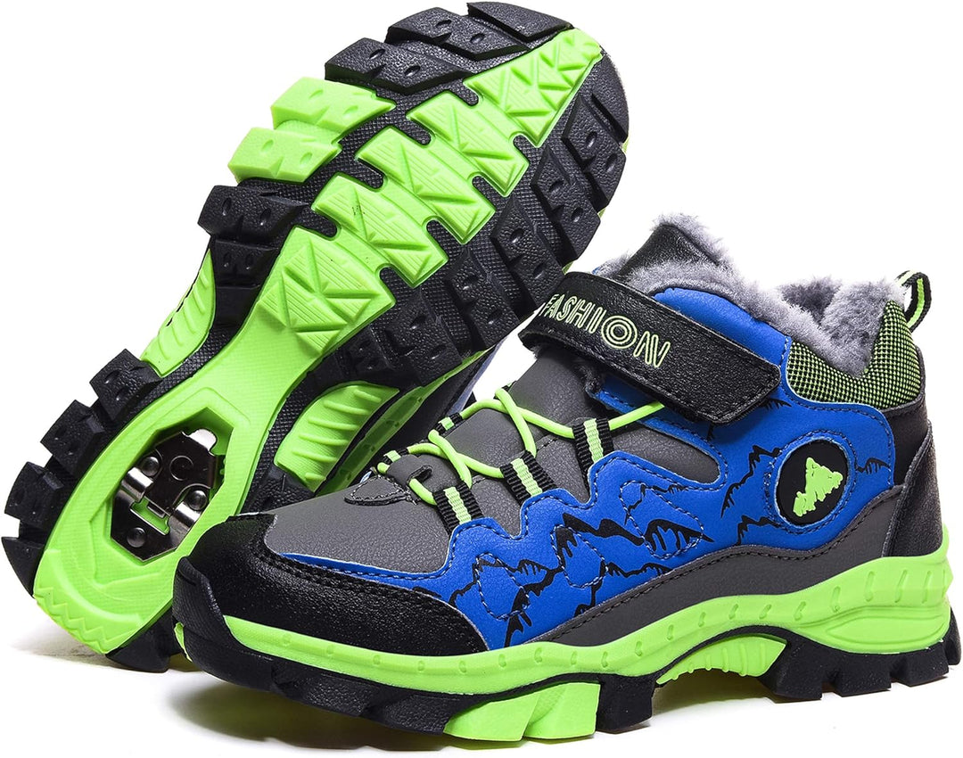 ZYLDK Kinder Winterschuhe Warm Gefütterte Winterboots Jungen Mädchen Trekkingschuhe Schneestiefel Ba