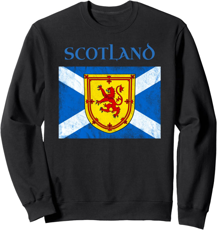 Schottische Flagge Saltire Blue Royal Banner of Scotland Travel Sweatshirt