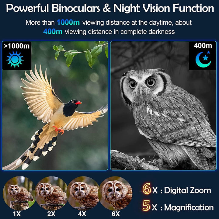 Nachtsichtgerät,Dowesyeen Digitale Ferngla Mit Nachtsicht 3" tft LCD Nachtsichtgeräte Jagd Vorsatzge