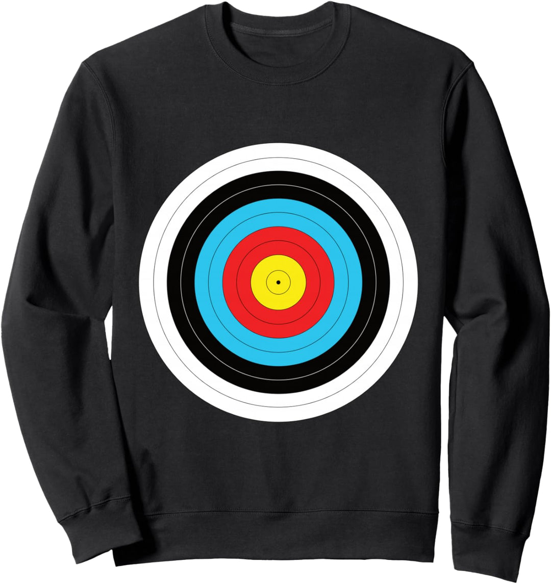Zielscheibe für Bogenschiessen – Bulls Eye – lustiger Bogenschützer Sweatshirt