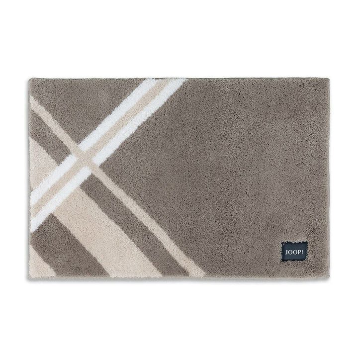 JOOP! Badteppich Checks Farbe Graphit Grösse 50x60cm Graphit 50 x 60 cm, Graphit 50 x 60 cm