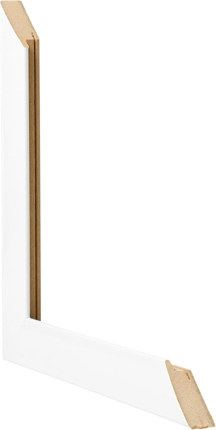 yd. Your Decoration - Bilderrahmen 75x100 cm - Weiss Hochglanz - Bilderrahmen aus MDF mit Acrylglas