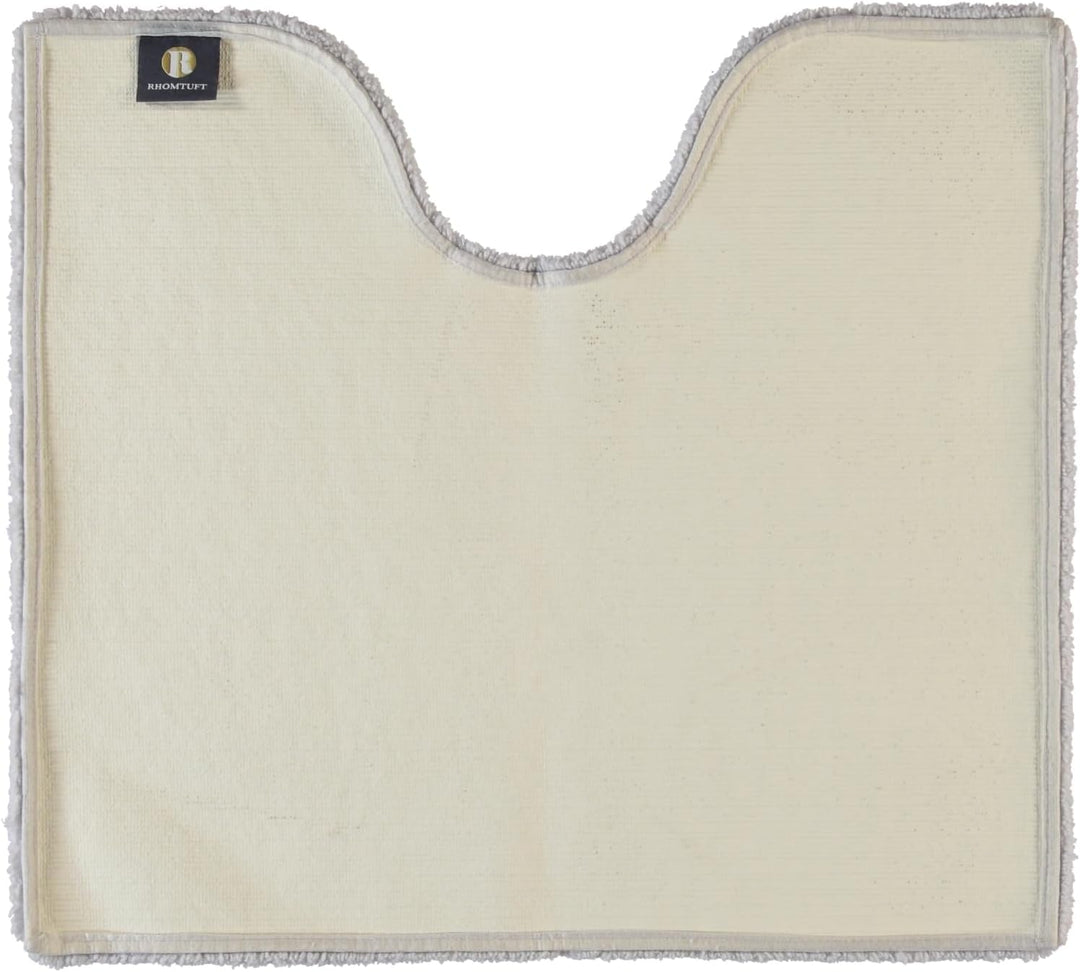Rhomtuft Badteppiche Square perlgrau - 11 Toilettenvorlage mit Ausschnitt 55x60 cm, Toilettenvorlage