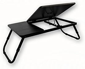 Relaxdays Laptoptisch Lapdesk Betttisch Betttablett Notebook-Tisch Beistelltisch Laptop BTH 60 cm x