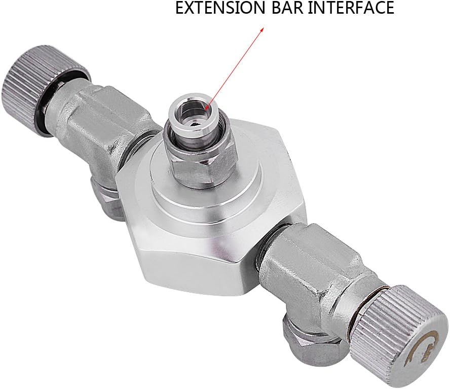 Pssopp Aquarium CO2 Splitter Verteiler 2 Wege 3 Wege CO2 Verteiler Regler Rückschlag Ventil Aluminiu