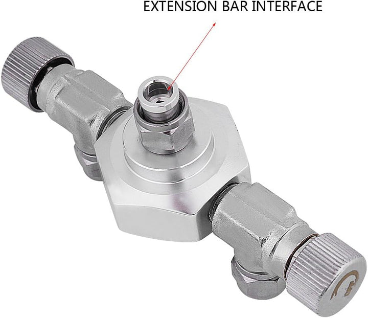 Pssopp Aquarium CO2 Splitter Verteiler 2 Wege 3 Wege CO2 Verteiler Regler Rückschlag Ventil Aluminiu