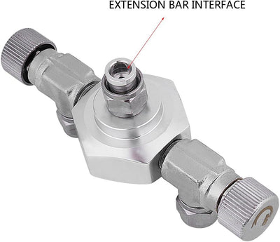 Pssopp Aquarium CO2 Splitter Verteiler 2 Wege 3 Wege CO2 Verteiler Regler Rückschlag Ventil Aluminiu