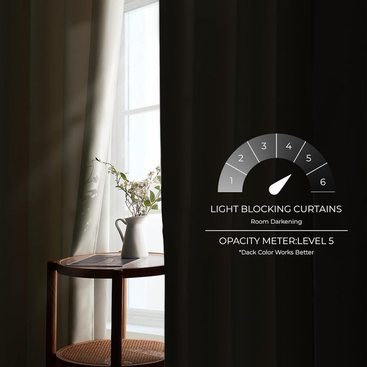 MRTREES Vorhang Blickdicht Gardinen Thermovorhang mit Ösen Verdunklungsvorhang Ösenschal Vorhänge Ku