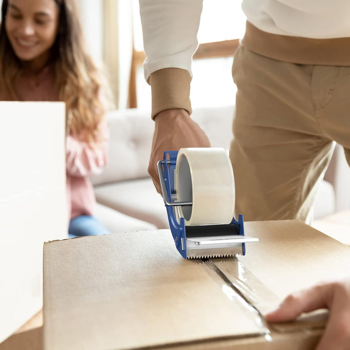 PROSUN Packetband Handabroller mit Bremse Metallgehäuse Schnell Reload Klebebandabroller, Paketklebe