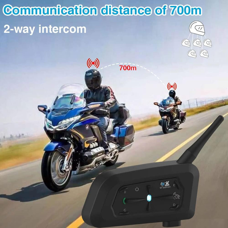 OBEST Motorradhelm Intercom Headset, Motorrad Headset, Bluetooth 5.1, unterstützt die Kommunikation