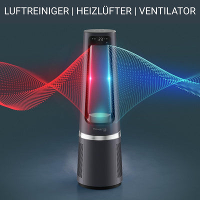 Rowenta QU5062 Eclipse 3in1 Luftreiniger | Heizlüfter | Ventilator | filtert 99,9% der Partikel | fü