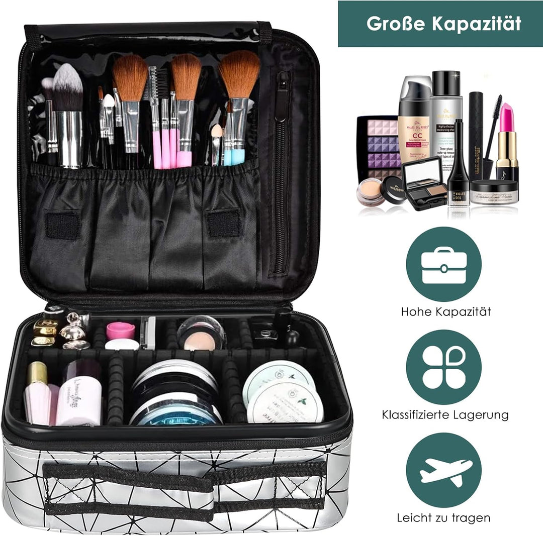 TANTOMI Kosmetiktasche Damen Portable Kosmetikkoffer Damen, Professionelle Make up Tasche Schminktas