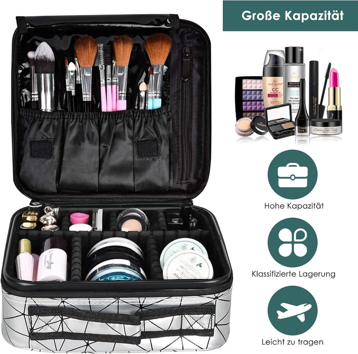 TANTOMI Kosmetiktasche Damen Portable Kosmetikkoffer Damen, Professionelle Make up Tasche Schminktas