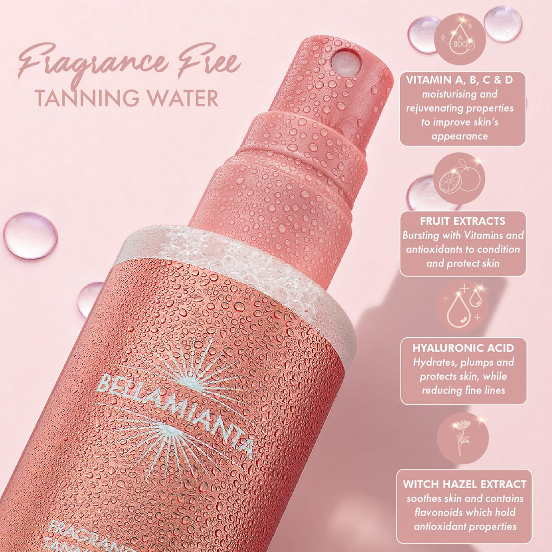 Bellamianta - Fragrance Free Tanning Water Light 100 ml